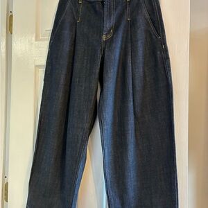 Everlane High rise Barrel pleated Jean